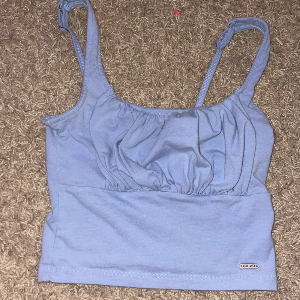 Hollis cropped “puffy” top tank